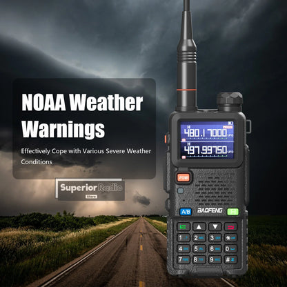 2/4PCS Baofeng UV-5RM 10W Walkie Talkie  Wireless Copy Frequency  Long Rang Type-C Charge Long Range FM Flashlight Two Way Radio