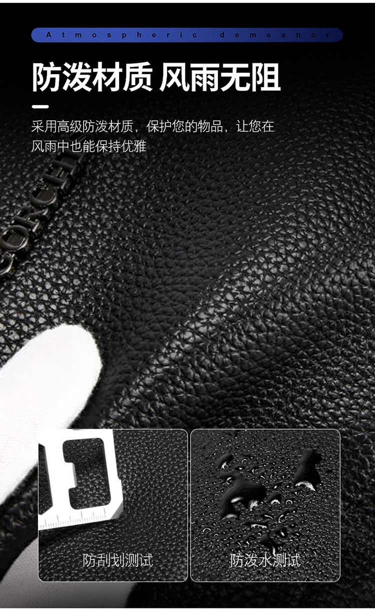 Leather Wallet FL-V1 Men Business Clutch Bag Smart Fingerprint Lock Security Anti Theft Handbag Black Safety Men Wallet сумка 가방