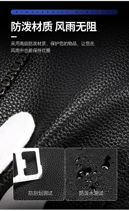 Leather Wallet FL-V1 Men Business Clutch Bag Smart Fingerprint Lock Security Anti Theft Handbag Black Safety Men Wallet сумка 가방
