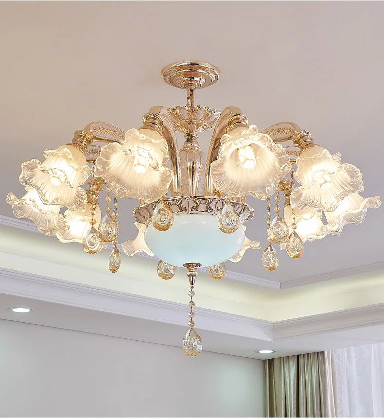 Nordic Modern Luxury Ceiling Chandelier Lighting 2025 Lustre Living Room Hotel Villa Lobby Crystal Hanging Lamp Luminaria Lights