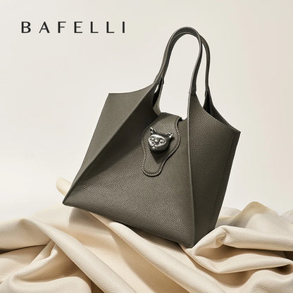 BAFELLI 2026 WOMEN'S HANDBAG TOTE TRAVEL BAGS GENUINE LEATHER CASUAL FASHION LUXURY BRAND UNISEX PURSE BUSINESS STYLISH DESIGNER