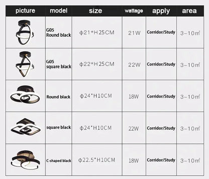 LED Strip Aisle Ceiling Lights Modern Minimalist Living Room Lamps For Balcony Entrance Staircase Home Decor corridor lamp