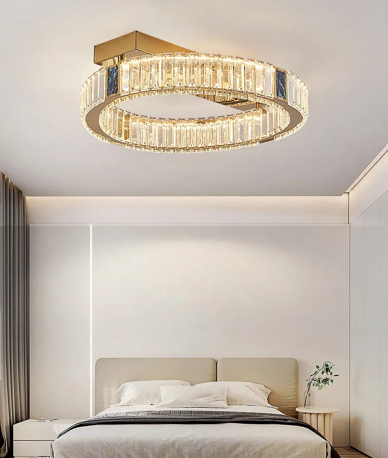 Home Decoration Pendant Lights, Luxury Crystal Living Room Chandelier, Bedroom Pendant Lamp, Ceiling Light, Indoor Lighting