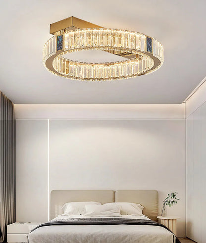 Home Decoration Pendant Lights, Luxury Crystal Living Room Chandelier, Bedroom Pendant Lamp, Ceiling Light, Indoor Lighting