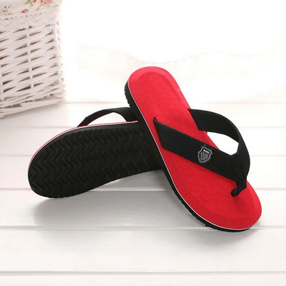 Men Flip Flops Beach Sandals Summer Slippers Non-Slip Casual Flat Shoes 2024 Slippers Indoor House Shoes For Men Outdoor Slides