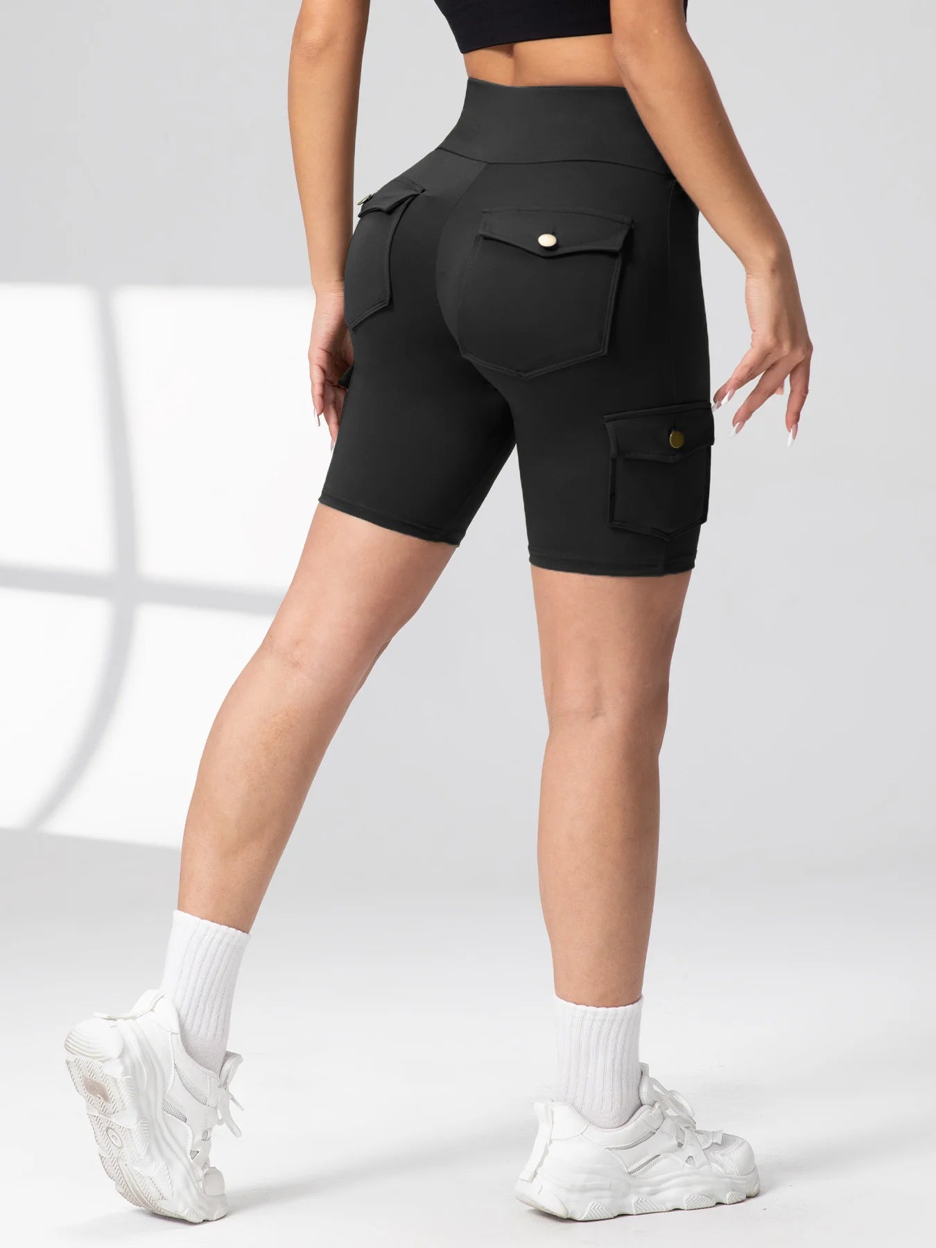 Pockets Gym Leggings Women High Waist Fashion Fitness Pants Skinny Stretch Outdoors Comfortable Sport  Leggings