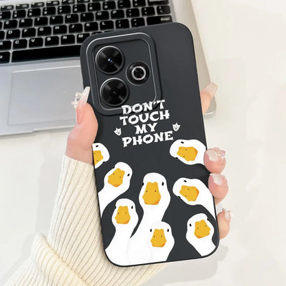 Casing For Redmi 13 Case 13 5G Cute Cat Fashion Luxury Flowers Silicone Shockproof Back Cover For Redmi 13 5G Phone Case Bumper