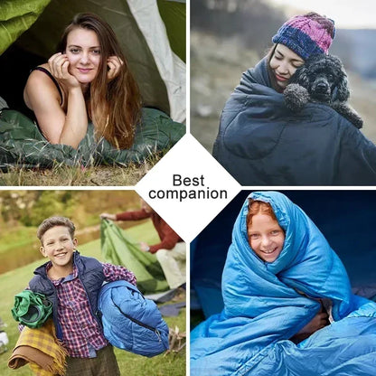 Portable Envelope Sleeping Bag Lightweight Warm Outdoor Camping Sleep Sack for Hiking Travel Backpacking Tent Spring Autumn