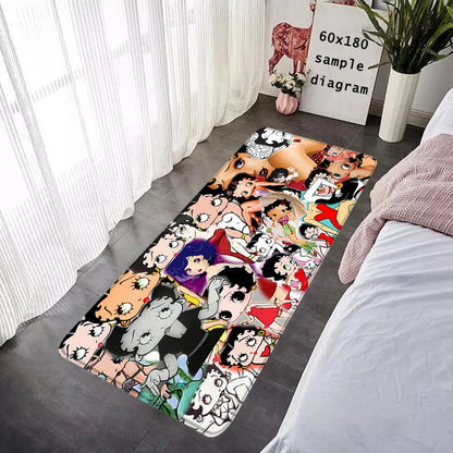 House Entrance Doormat Bettys Boops Hallway Carpet Living Room Rugs Foot Carpets Bathroom Rug Floor Mats Non-slip Home Decor