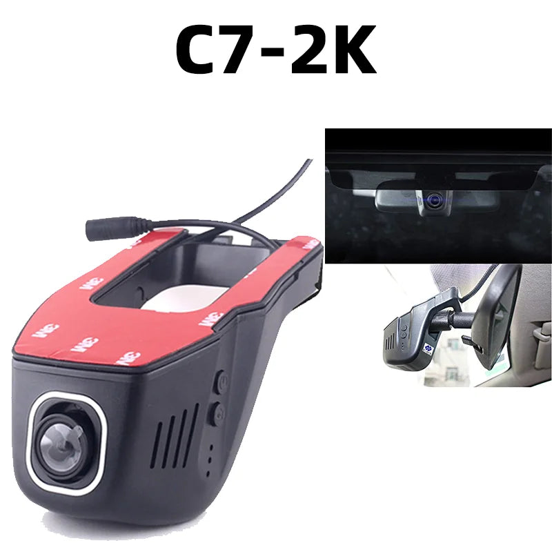 Yanace 1K/2K/4K Dashcam WIFI Car Dvr  Driving Recorder WIFI Connection Parking Monitoring Loop Video HD Night Vision Black Box