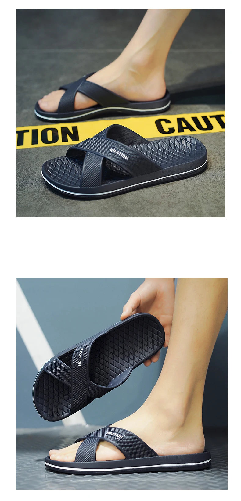 Men's Shoes Straps Comfy Open Toe Breathable Slippers Light Non Slip Durable Soft Sole Slides for Men Outdoor Activities Sandals