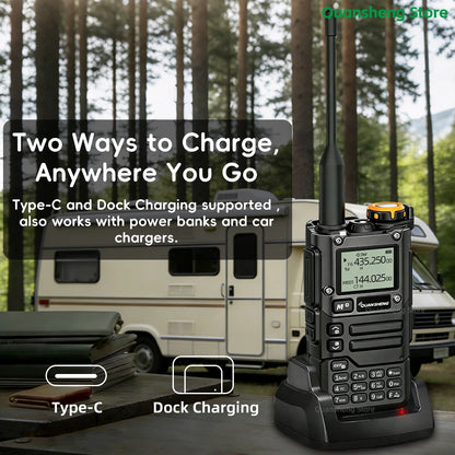 Quansheng UV K5 8 V3 Walkie Talkie Two Way Radio 2MB Memory Long Range AM FM Ham Camping Communication K6 Wireless Set Station