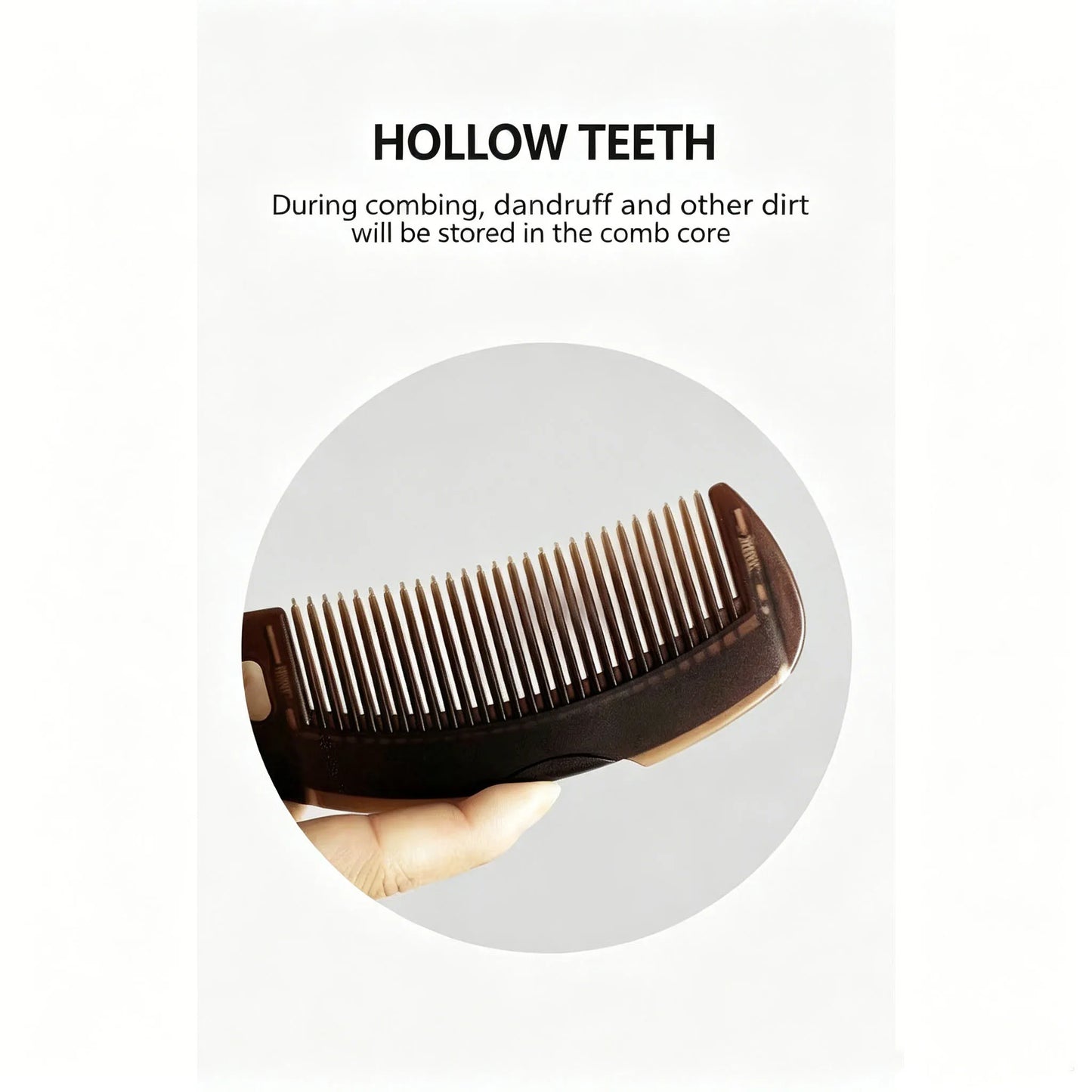 Oil-Control Energy Comb, Hollow Scalp Brush, No Shampoo Needed, Removes Grease & Dandruff, Hair Cleansing Massage Comb for Oily