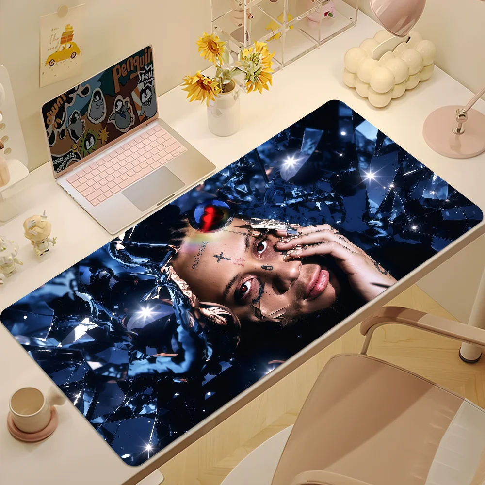 Singer T-Trippie Redd Mouse Pad Large Cute Non-slip Lockedge Desktop Computer Desk Mat Keyboard MousePad Office Gamer Student
