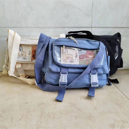 Waterproof Nylon Crossbody Bags for Women Shoulder Bags Youth Fashion Ladies Handbag Messenger Bag Teenagers Girls School Bags