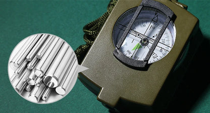 Metal Tactical Survival Military Compass Professional High Precision Sighting Navigation Luminescent for Outdoor Hiking Geology