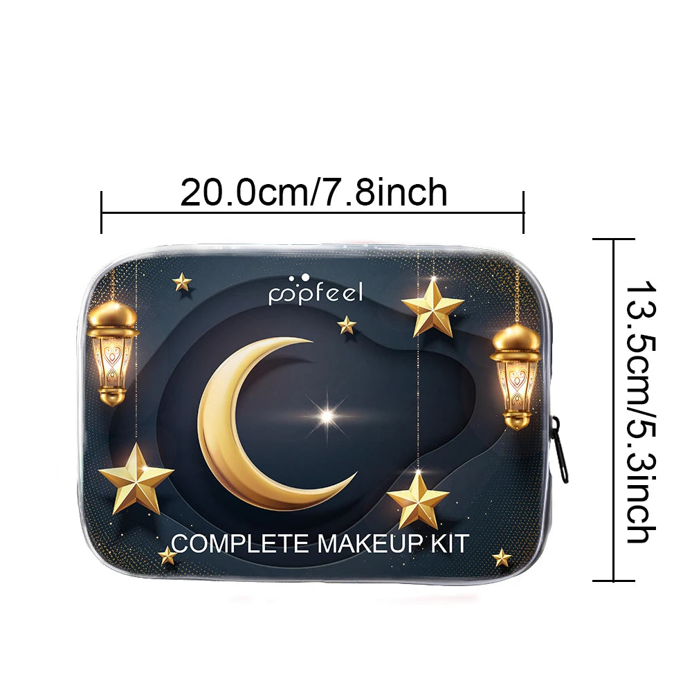 POPFEEL 24-Piece Festival Makeup Set-Versatile Cosmetic Collection Perfect for Gifting to Moms, Girlfriends, and Girls.Daily Use
