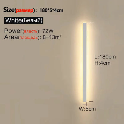 Waterproof LED Wall Light Minimalist LED Outdoor Wall Lamp Black Balcony Terrace Indoors Wall Decor IP65 Outside Garden Lights