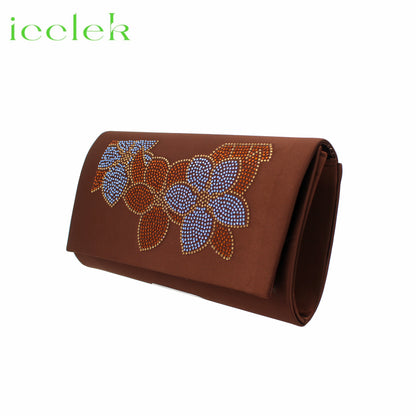 Baby Pink Flower Pattern Mature Pumps African Design Women Matching Shoes and Bag with Platform High Quality Sandals for Wedding
