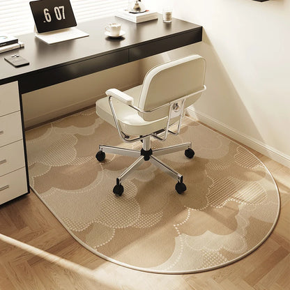 VIKAMA Computer Chair Non-Slip Mat Bedroom Dresser Chair Foot Mat Study Swivel Chair Floor Protection Mat Under Desk Carpet