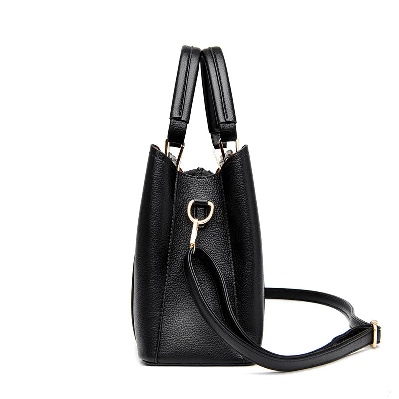 2024 Luxury Women Designer 3 Layers Shoulder Crossbody Sac Ladies Large Capacity Leather Handbags Shopper Brand Messenger Totes