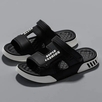 Men's Summer EVA Slippers Soft Thick Sole Sandals Indoor Outdoor Walking Beach Shoes Home House Slippers for Men