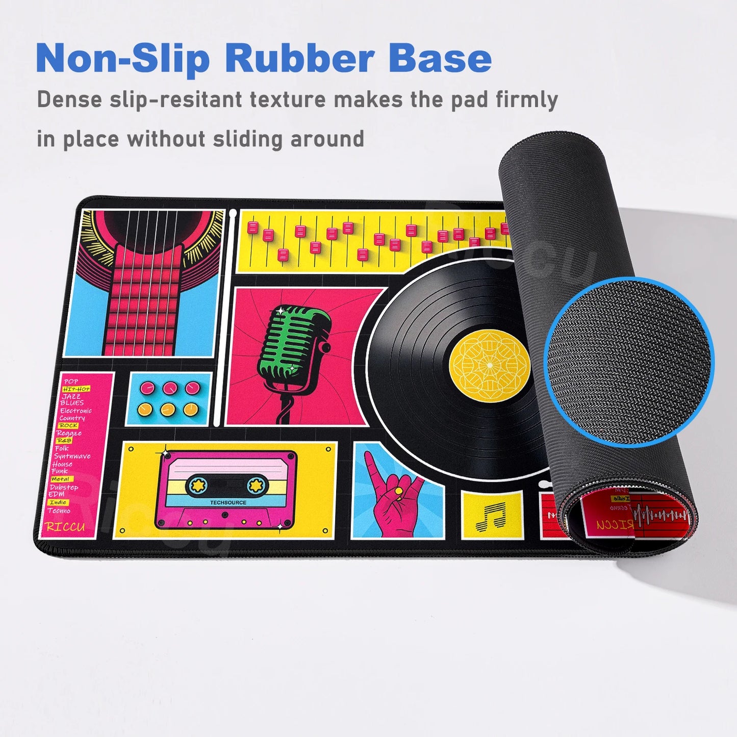 Vintage Cassette Music Tape Mouse Pad Computer Speed Mat Gamer Mousepad Desk Accessories Keyboard Xxl Gaming Pc Cabinet Mats Rug