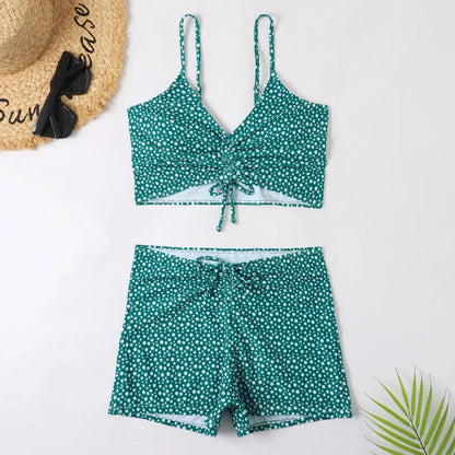 2025 High Waist Bikini Swimsuit Women Push Up Bikini Floral Swimsuit Print Bikini boxers Swimwear Swim Trunks Bathing Suit