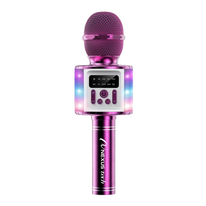 Wireless Karaoke Microphone Speaker with Voice Changer, 5 Funny Effects, RGB Light, 4 Sound Modes, Bluetooth AUX TF, Family Party KTV Singing