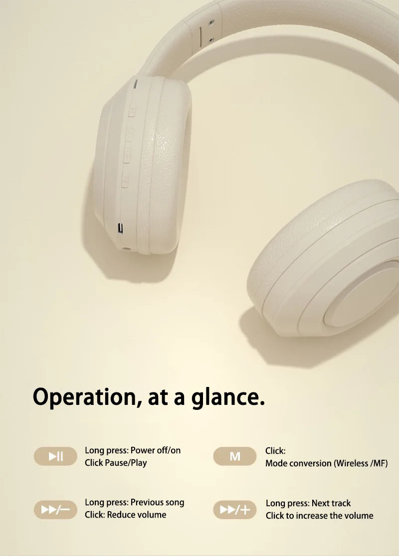 Lenovo Bluetooth 5.3 Earphones Over-ear Foldable Computer Wireless Headphones Gaming Headset 360° Stereo Sound Headset Original