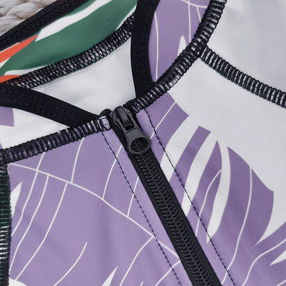 MUOLUX Rash Guard 2024 Long Sleeve One Piece Women Swimsuits Swimwear Female Monokini Uv Sun Protectio Zipper Sport Bathing Suit