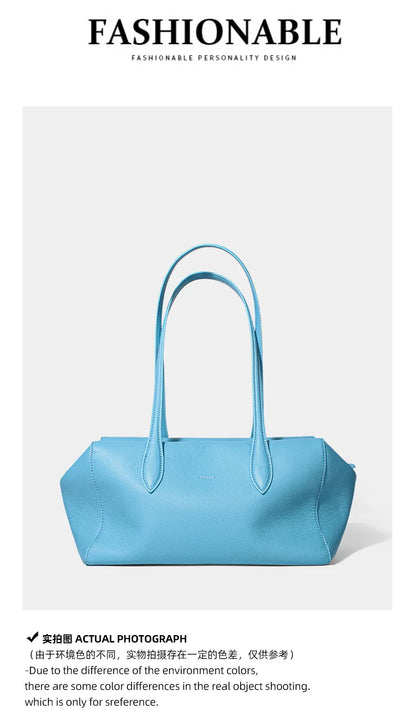 Cow Genuine Leather Underarm Bags Female Fashion Women's Bag Top-grain Leather Shoulder Handbag Ladies Luxury Designer Handbags