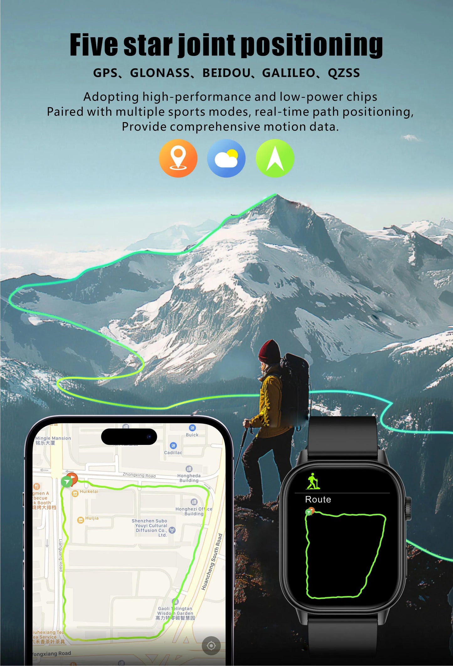 LIGE 2026 For Android IOS GPS Smart Watch Women 2.01" HD Screen Heart Rate Bluetooth Call Compass IP68 Waterproof Men Smartwatch