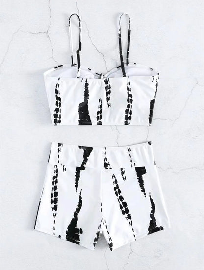 Drawstring Front Shorts Bikinis 2026 High Waist Swimsuit Women Swimwear Female Bathers Bathing Swimming Swim Suit Beachwear