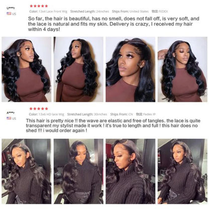 Body Wave Lace Front Wig 13X4 Lace Frontal Wig 4x4 Closure Wigs For Black Women 30 inch Body Wave Lace Front Human Hair Wigs