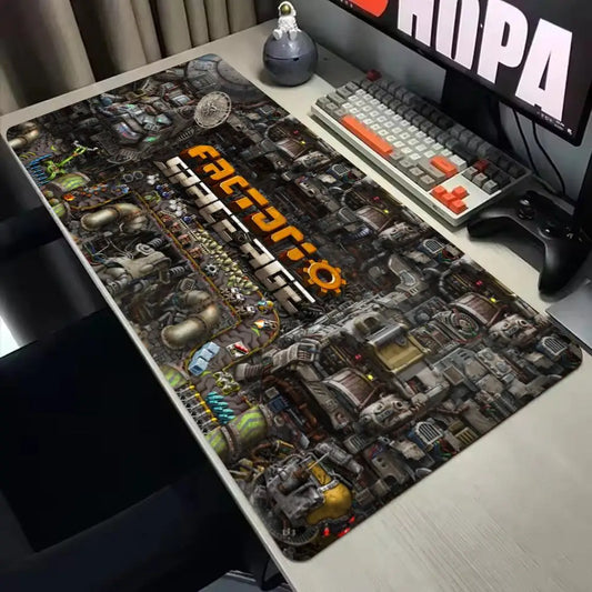Factorio Mouse Pad Popular Large Gamer XXL KeyboardMat Oni MouseMat 900X400MM Rubber Desk Mat Gaming Mousepad