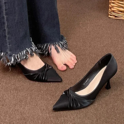 zapatos de mujer women cute sweet elegant beige office patent leather slip on stiletto heel shoes lady black sexy pumps b646