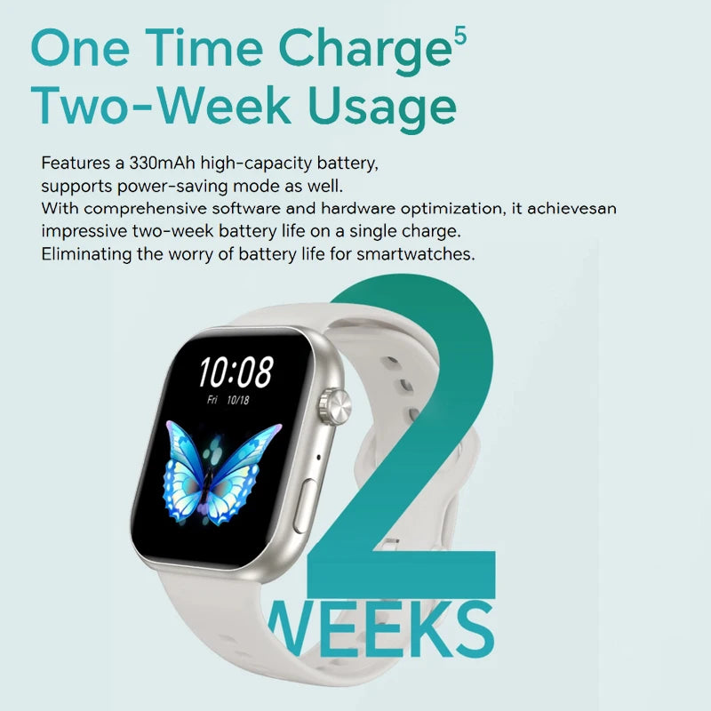 HONOR CHOICE Watch 2i Global Version 14-Day Long Battery life 1.85" AMOLED Screen Smart Watch Bluetooth Call on Watch