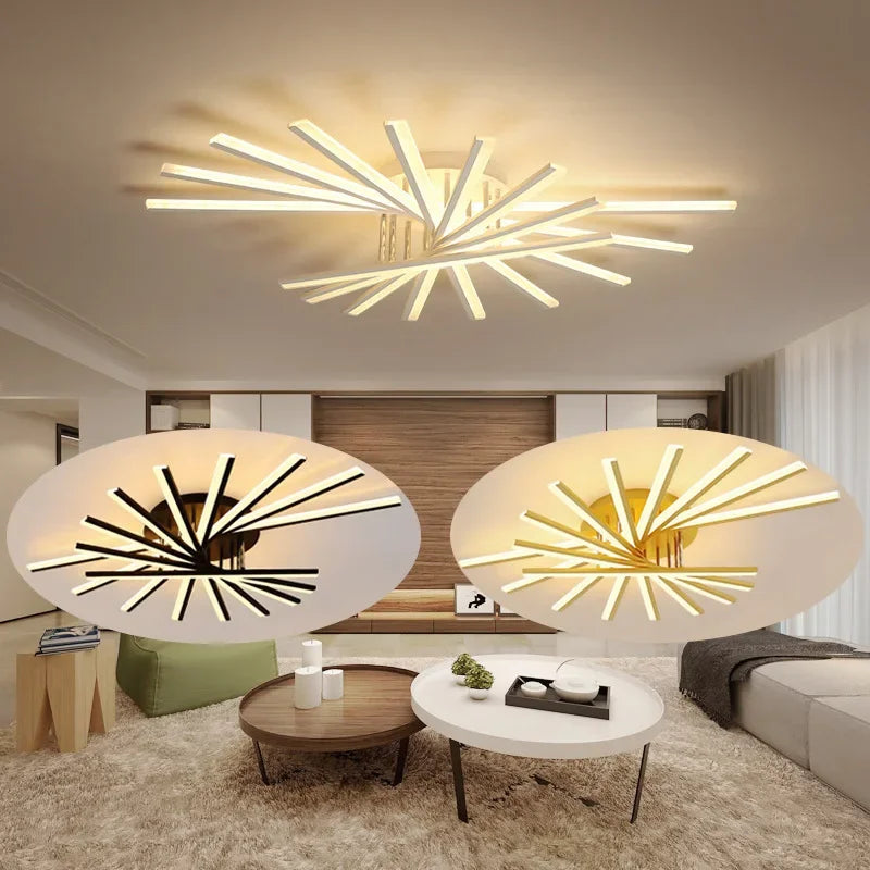 Simple New Modern LED Ceiling Chandelier Indoor Lighting For Living Room Bedroom Corridor Hall Aisle Lamps Lustre Lights fixture