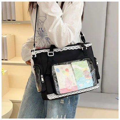 Ballet Girl Large Appetite Itabag Japanese Two-Dimension Single Shoulder Crossbody Bag Gift For Friends Women'S Handbag