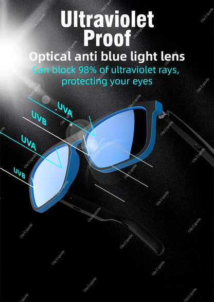 2026 Smart Audio Glasses Touch Open Listening Design Lightweight Ultra Clear Sound Quality Bluetooth Call Waterproof Glasses New