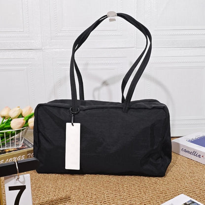 Brand Nylon Bowling Tote Bag Women Luxury Large Capacity Simple Versatile Shoulder Purse Ultralight Zipper Commuting Travel Bag