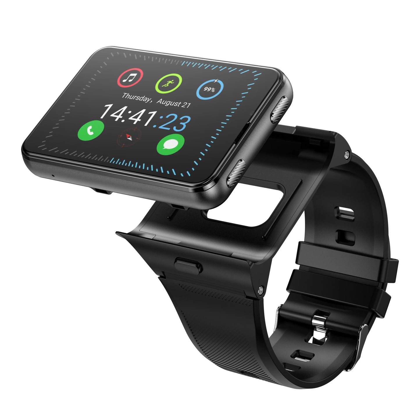 Factory S999 4G LTE Smart Watch 4GB RAM 64GB ROM 2.88" Big Screen Dual Camera Quad Core 2300mAh Android 11.0 Men Smartwatch Men