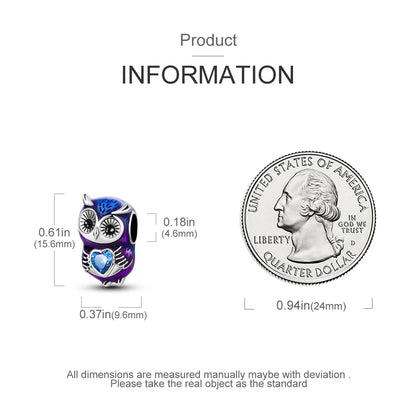 2026 Hot Sale Luminous Firefly Charms Beads 925 Sterling Silver Owl Cat Love Dangle Fit Original Bangle Bracelets DIY Jewelry