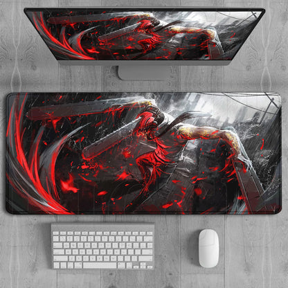 HD Chainsaw Man XXL Mouse Pad Anime reze Gamer Makima Gaming PC Accessories Mouse pads Large Keyboard Desk Mat Computer Keyboard