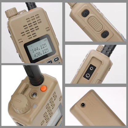 Baofeng AR-152 Dual Band VHF/UHF 136-174/400-520MHz Tactical Ham Radio AN/PRC-152 12000mAh Walkie Talkie