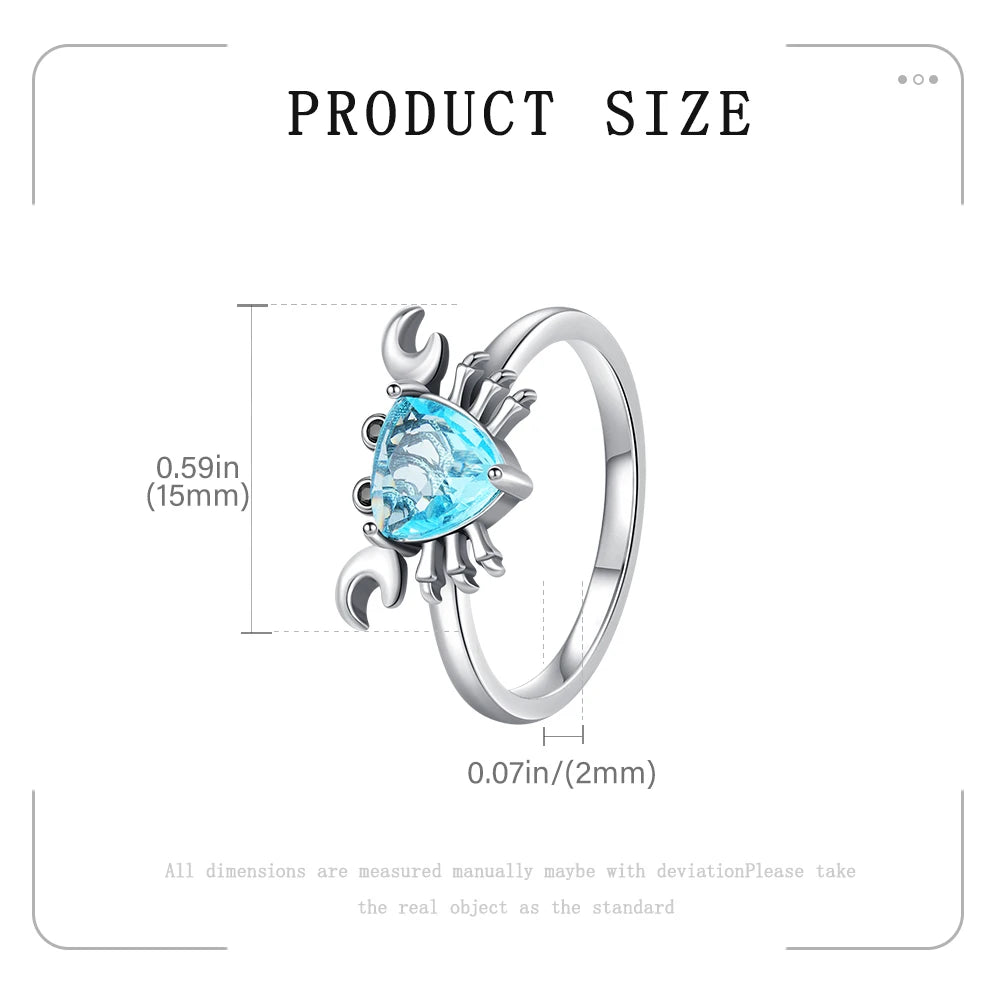 New Original Cartoon Animal Ring S925 Sterling Silver Rings Fashion Elegant Jewelry Romantic Gift For Woman Fine Butterfly Ring
