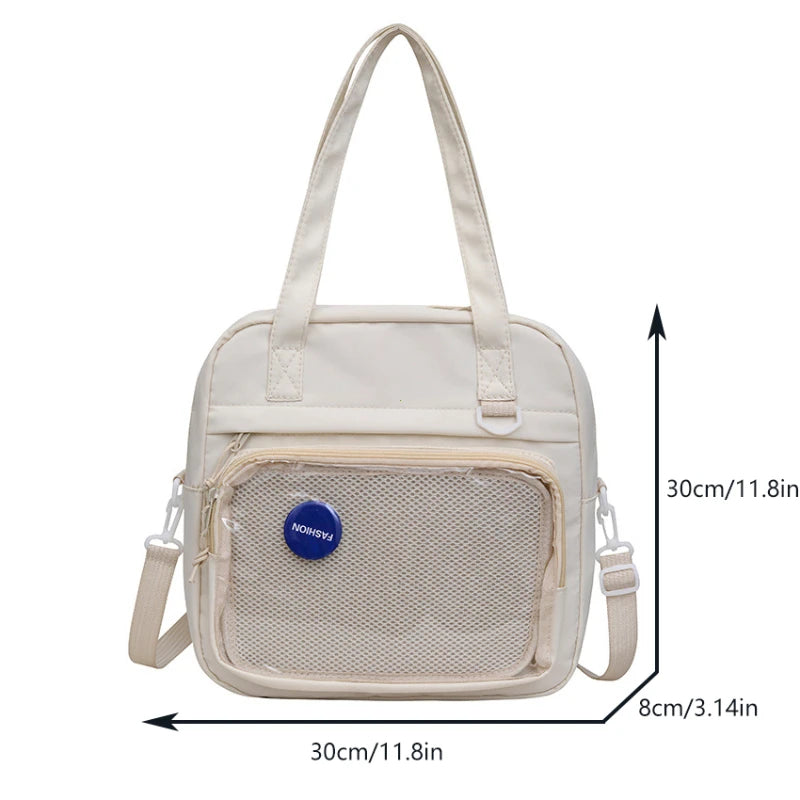 Japanese Style Kawaii Itabag For Dolls Large Handbags New Nylon School Bags For Teenage Girls Tote Shoulder Bag JK Crossbody Bag