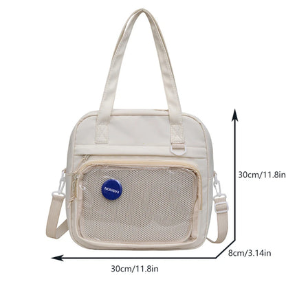 Japanese Style Kawaii Itabag For Dolls Large Handbags New Nylon School Bags For Teenage Girls Tote Shoulder Bag JK Crossbody Bag