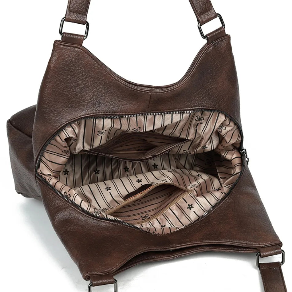 Three Layers Genuine Brand Tote Bag Luxury Handbags for Women Mom Shoulder Hand Bag Designer Top Quality Soft Leather Sac New